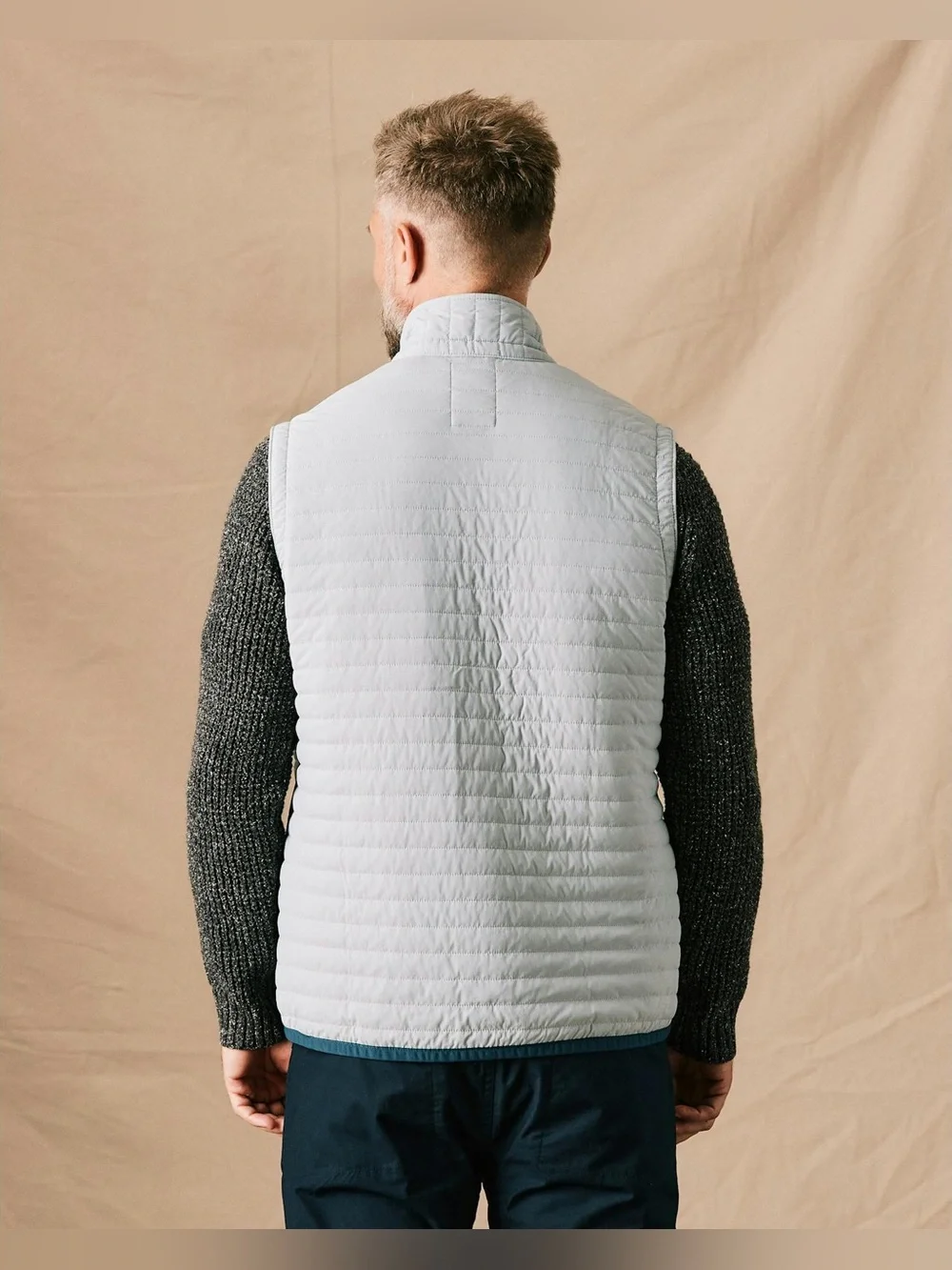 Men’s Relwen Windzip Vest in Ghost Gray